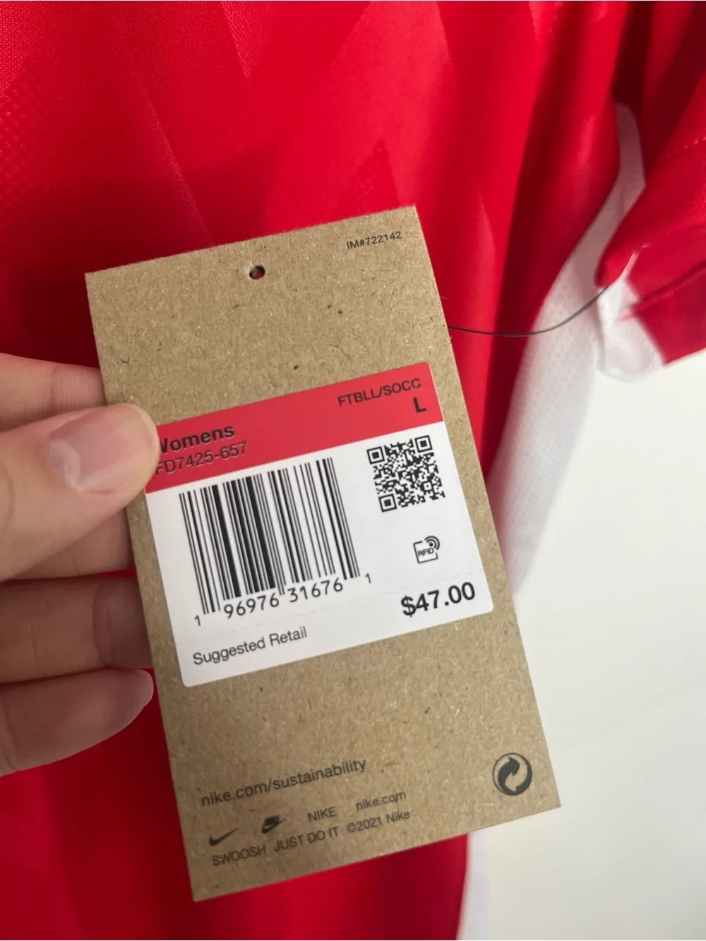 NIke Womens Challenge V Jersey Size Large